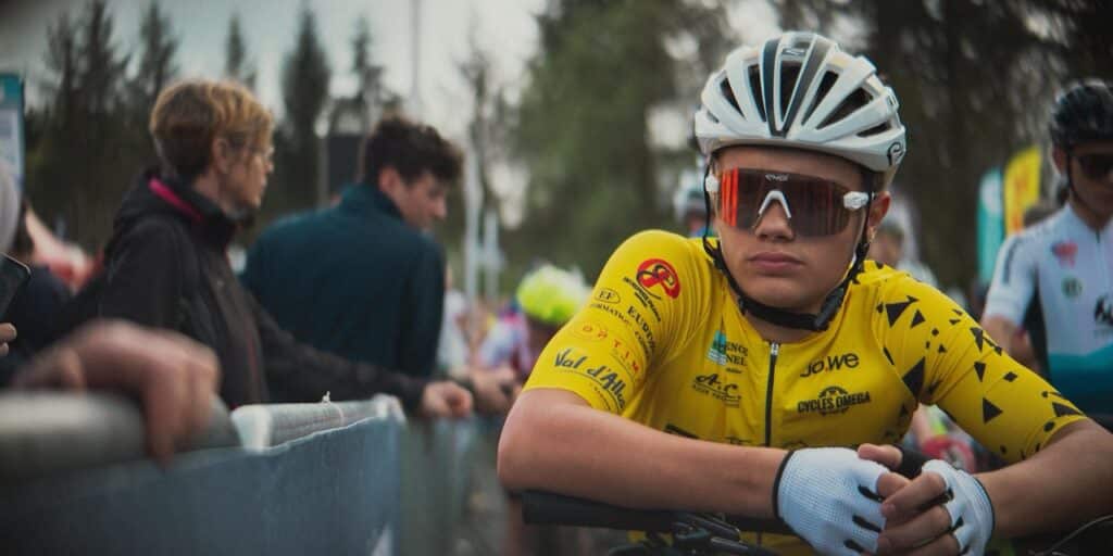 Malo, diabétique, au départ de la coupe de France de XCO à Guéret